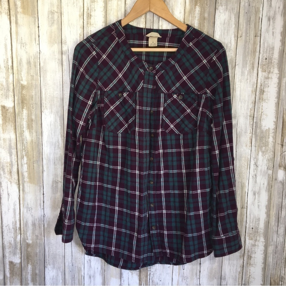 Duluth Purple Plaid Button Down - image 1